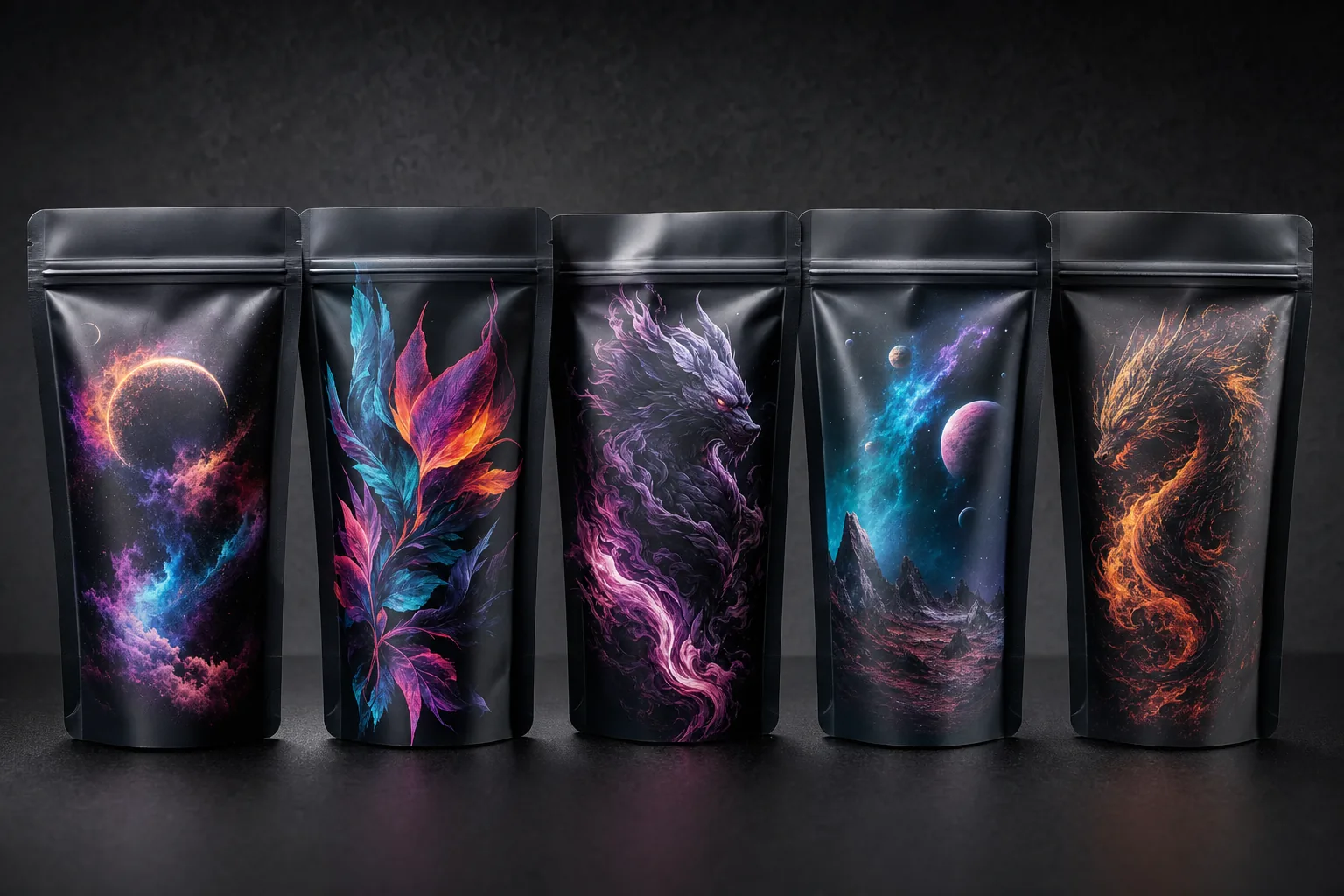 Mylar Bags printed by Integrated Packaging Solutions